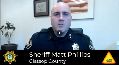 Video stillshot of Sheriff Matt Phillips