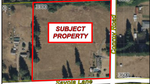 Areial photo of property