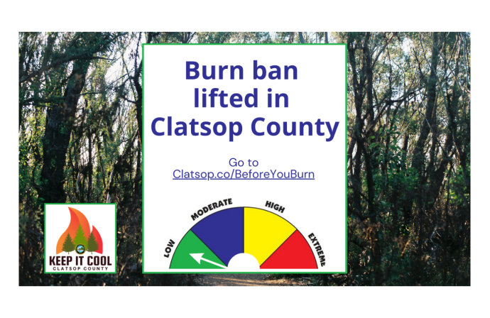 Burn Ban Lifted in Clatsop County 