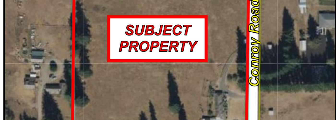 Areial photo of property